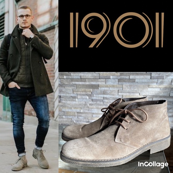 1901 Other - 1901 suede men’s chukka boots shoes professional winter leather brown gray 44 11